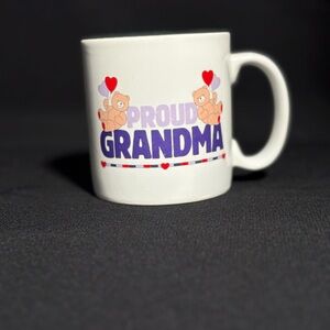 Proud Grandma Mug with Heart and Bear Design